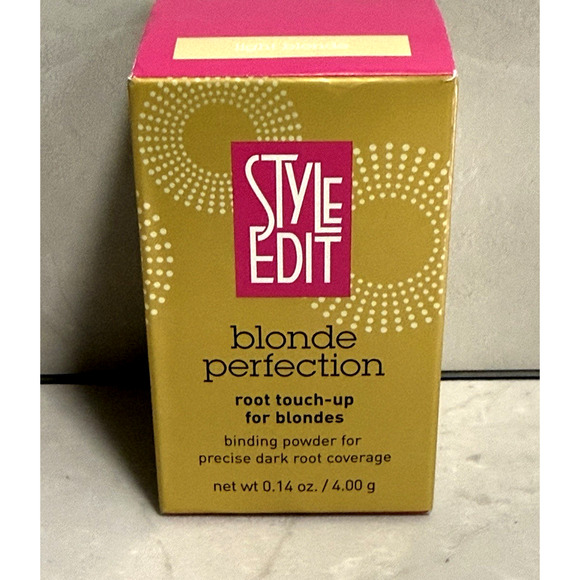 New Style Edit Blonde Perfection Root Touch-Up Powder Light Blonde 0.14 oz Seale - Picture 2 of 5